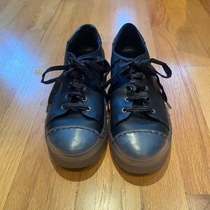 AGL Leather Sneakers with Clear Sole